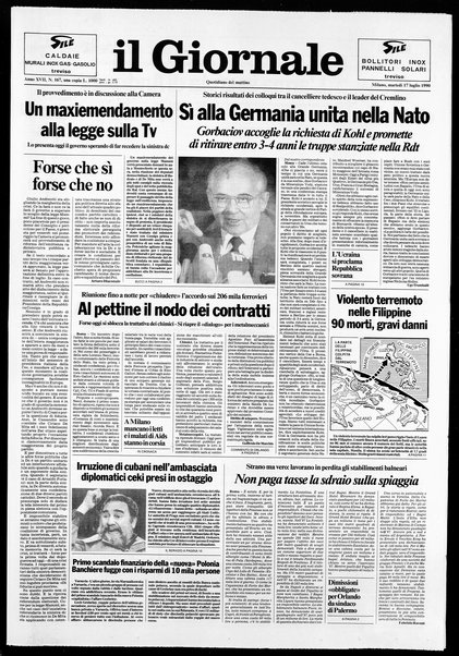 Il giornale : quotidiano del mattino